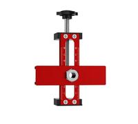 Localizador multifuncional de instalación de puerta de armario para fijación de precisión con rebote ajustable de 15 a 70 mm y capacidad de sujeción de 85 mm, color rojo