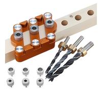 Localizador Para Carpintería - Localizador Centrador Para Carpintería,Plantilla de Centrado Guía de Taladro Manual para Carpinteros Aficionados Principiantes