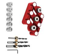 Localizador Profesional De Punzones Para Carpintería Diseño Autocentrante Plantillas Perforación Aleación Aluminio Calibre Pasador Autocentrante Plantilla Posicionamiento