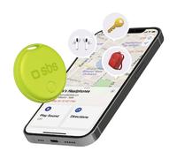 Localizador SBS Track My Circle - Compatible con Apple Find My y Android Find Hub (Verde)