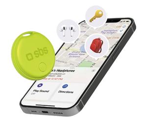 Localizador SBS Track My Circle - Compatible con Apple Find My y Android Find Hub (Verde)