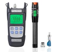 Localizador visual de fallas de 30 MW con medidor de potencia óptica y adaptador monomodo FC a LC de 9/125 μm, kits FTTH 2 en 1, comprobador de fibra óptica VFL con medidor de potencia de fibra OPM