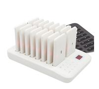 Localizadores de restaurante con zumbador, localizador de colas, modo vibración/flash, 16 receptores/número de 3 dígitos (998 individuales), tiempo de espera prolongado (200 h),A