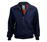 Location Chaqueta Harrington con forro de tartán, azul marino, L
