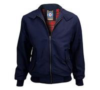 Location Chaqueta Harrington con forro de tartán, azul marino, M