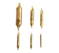 Location Plus - Herramientas de torno compatibles con biselado para acero Hss para metalurgia con juego de 6 brocas centrales de doble extremo tipo A (11.522.534)