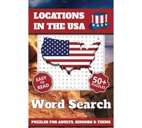 Locations in The USA Wordsearch Book: Word Search with Easy to read print Containing Popular Places within The USA. 6x9 inches, 110 pages, 50+ Puzzles, Great as a gift or for educational purposes