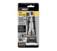 LOCBONDSO Pasta Silicona Juntas Motor,RTV Negro,silicona alta temperatura (de -62 °C a 315 °C),impermeable, resistente al aceite,Como junta para sellar componentes metálicos, como motores (85g)