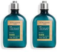 L'OCCITANE - Gel de ducha cuerpo y cabello Cap Cédrat - 250 ml - Fabricado en Francia (Paquete de 2)