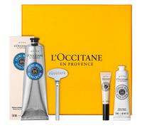 L'Occitane Crema de manos de manteca de karité Piel secaShea Butter Crema de manos 150 ml Exfoliante 30 ml Aceite para cutículas 7,5 ml Magic Key