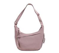 LOCCY Bolso cruzado Crescent para mujer, bandolera de nailon con forma de media luna, bolso estilo hobo, multibolsillos con correa ajustable para viajes, compras y trabajo (Morado)