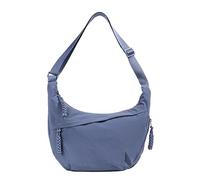 LOCCY Bolso cruzado Crescent para mujer, bandolera de nailon con forma de media luna, bolso estilo hobo, multibolsillos con correa ajustable para viajes, compras y trabajo (Azul)