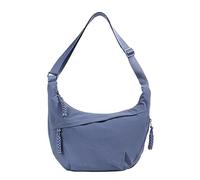 LOCCY Bolso cruzado Crescent para mujer, bandolera de nailon con forma de media luna, bolso estilo hobo, multibolsillos con correa ajustable para viajes, compras y trabajo (Azul)
