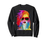 Loc'd Hair Art Black Queen Afro Woman, 19 de Junio Sudadera