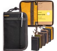 LOCHBY® Diario de bolsillo | Cuaderno Tomoe River de 8,9 x 14 cm | Lona encerada | Ideal para viajeros y uso diario, se adapta a Field Notes, Moleskine Cahier