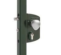 LOCINOX LEKQ U2 - Cerradura eléctrica (abierta, con recubrimiento de polvo, para puertas batientes giratorias (RAL6009, verde abeto, para marcos de 30-50 mm)