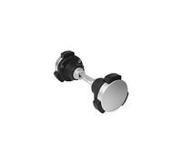 Locinox LOCINOX-3006WSI Pulsador de botón de Seguridad, Acero Inoxidable/Negro, KIDLOC