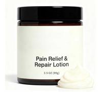 Loción Alivio y Reparación, Fórmula de Absorción Rápida y No Grasa a Base de Plantas, Crema de Masaje Calmante para Aliviar el Dolor Muscular y Articular