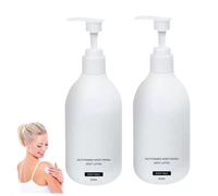 Loción corporal blanqueadora original, hidratación profunda para manchas oscuras, hidratación durante 24 horas para una piel suave y radiante, fórmula fresca y no grasa de rápida absorción (2 pcs)
