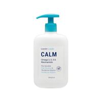 Loción corporal Calm Deliplus omega 3, 6, 9 y niacinamida piel sensible y atópica | 48 horas de duración [400 ml]