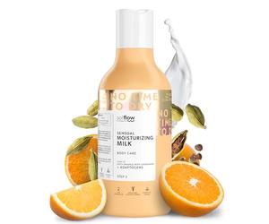 Loción corporal con adaptógenos con aceite de almendras dulces y semillas de chía - Hidratación intensa y nutrición para la piel seca restaurando el equilibrio natural de la piel
