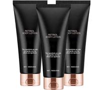 Loción corporal con retinol, loción corporal reafirmante con manteca de karité para piel flácida, estrías y daños causados por el sol - Iluminadora, hidratante - No grasa, de rápida absorción (3pcs)