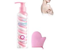 Loción corporal de algodón de azúcar hidratante 200 ml, leche corporal rosa, textura ligera que da a la piel, leche corporal orgánica suave y sensual, humedad duradera, no seca, loción corporal de