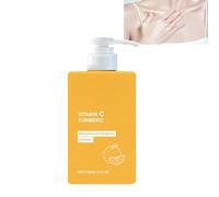 Loción corporal de cúrcuma y vitamina C, cuidado radiante e hidratante para el rostro y el cuerpo, crema reafirmante y calmante, cuidado ligero y no graso para el día a día (1 unidad)