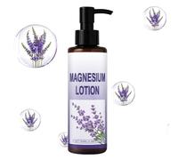 Loción corporal de magnesio de lavanda, loción nutritiva perfumada, crema muscular relajante, nutrición profunda, fórmula de absorción rápida, 100 ml para humectantes del cuerpo de la tarde