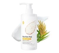Loción corporal de puré de arroz, Crema Corporal Blanqueadora, loción corporal hidratante diaria, Crema Corporal De Absorción Rápida Para Pieles Secas Y Oscuras