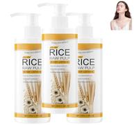 Loción corporal de puré de arroz, suero nutritivo con extracto de arroz, loción corporal hidratante diaria, suero hidratante revitalizante, piel nutritiva, cuidado profundo de la piel