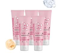 Loción corporal enriquecida con glutatión, hidratante brillante para mujeres y hombres, crema hidratante con niacinamida, ácido hialurónico, mejora los puntos oscuros, sensitive Skin Safe (5 unidades)