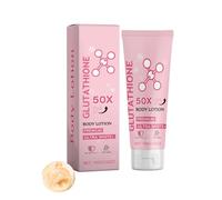 Loción corporal enriquecida con glutatión, hidratante brillante para mujeres y hombres, crema hidratante con niacinamida, ácido hialurónico, mejora los puntos oscuros, sensitive Skin Safe (1 unidad)