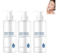 Loción corporal hidratante, loción reafirmante y suavizante, hidratante y aclaradora de 24 horas; para cuerpo, rostro, axilas, rodillas y codos.（3Pcs）