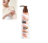 Loción corporal Nourishing con aceite de coco, loción corporal de aceite de coco, cuidado intensivo de ternura y regeneración, para piel como algodón
