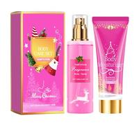 Loción Corporal Reafirmante,Loción Hidratante Corporal,Fragancia de Larga Duración Body Mist,Sprays Corporales con Fragancia para Mujeres,Set de cuidado de la piel Rose Christmas,Regalos para mujeres
