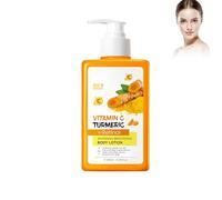 Loción corporal turmeric con vitamina C, loción corporal hidratante de 300 ml, loción corporal blanqueadora, loción corporal con retinol para piel seca y mate, loción corporal de cúrcuma para cara y