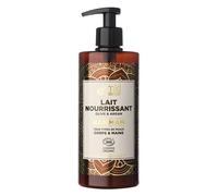 Loción corporal y de manos nutritiva con aceite de oliva y argán MKL Hammam, orgánica, 400 ml.