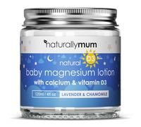 Loción de magnesio para bebés con calcio y vitamina D | Apoyo para el sueño, corazón, huesos, nervios, intestino y salud muscular | Alternativa a la melatonina | Lavanda y manzanilla 124.2 ml