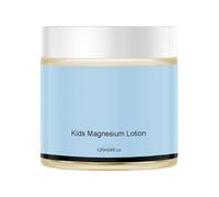 Loción de magnesio para niños - 120 ml Bálsamo calmante | Fórmula natural y mineral, muscular crema de magnesio para jóvenes, rutina de absorción rápida, cuidado hidratante