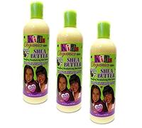 Loción de manteca de karité infantil hidratante para desenredar el pelo, 355 ml, 3 unidades (total 1065 ml), de Africa's Best
