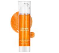 Loción de protección solar SPF30, bloqueador maquillaje brillante, protector solar con purpurina de 50 ml con acabado radiante, fórmula hidratante ligera nutrición para la piel, protecció