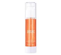 Loción de protección solar SPF30, bloqueador maquillaje brillante, protector solar con purpurina de 50 ml con acabado radiante, fórmula hidratante ligera nutrición para la piel, protecció