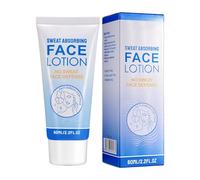 Loción facial absorbente de sudor de 60 ml, antitranspirante para la cara, la frente y el cuero cabelludo, control del sudor y la piel grasa, antitranspirante para la cara para pies, axilas, manos
