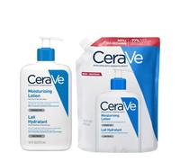 Loción hidratante CeraVe 24h para piel seca, cuerpo y rostro 473 ml + recarga ecológica 473 ml