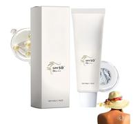 Loción hidratante con protector solar, bloqueador solar, cuidado post-solar calmante natural, crema facial hidratante refrescante, mejora la hiperpigmentación, acabado aterciopelado no graso (1Piezas)