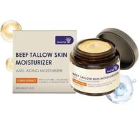 Loción Hidratante de Sebo de Res, Crema Nutritiva Hidratante, Piel Suave, Textura Reductora de Poros, Para Cuidado Matutino y Nocturno en Casa y de Viaje