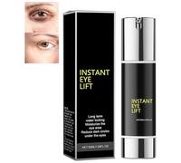 Loción hidratante para los ojos, pequeño tubo negro, cuidado hidratante de los ojos, nutritiva piel de los ojos, loción facial hidratante y alisadora (negro, 50 ml)