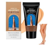 Loción maquillaje piernas,aerógrafo base de Maquilla corporal, resistente al agua, sin transferencia, piernas cuerpo, tatuajes,Autobronceador Crema Efecto Medias (Bronze, One Size)