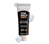 Loción para la cabeza para hombres con calvicie, 60 g con factor de protección solar 30, protección solar mate, crema hidratante para el cuero cabelludo, cuidado diario después del afeitado en casa